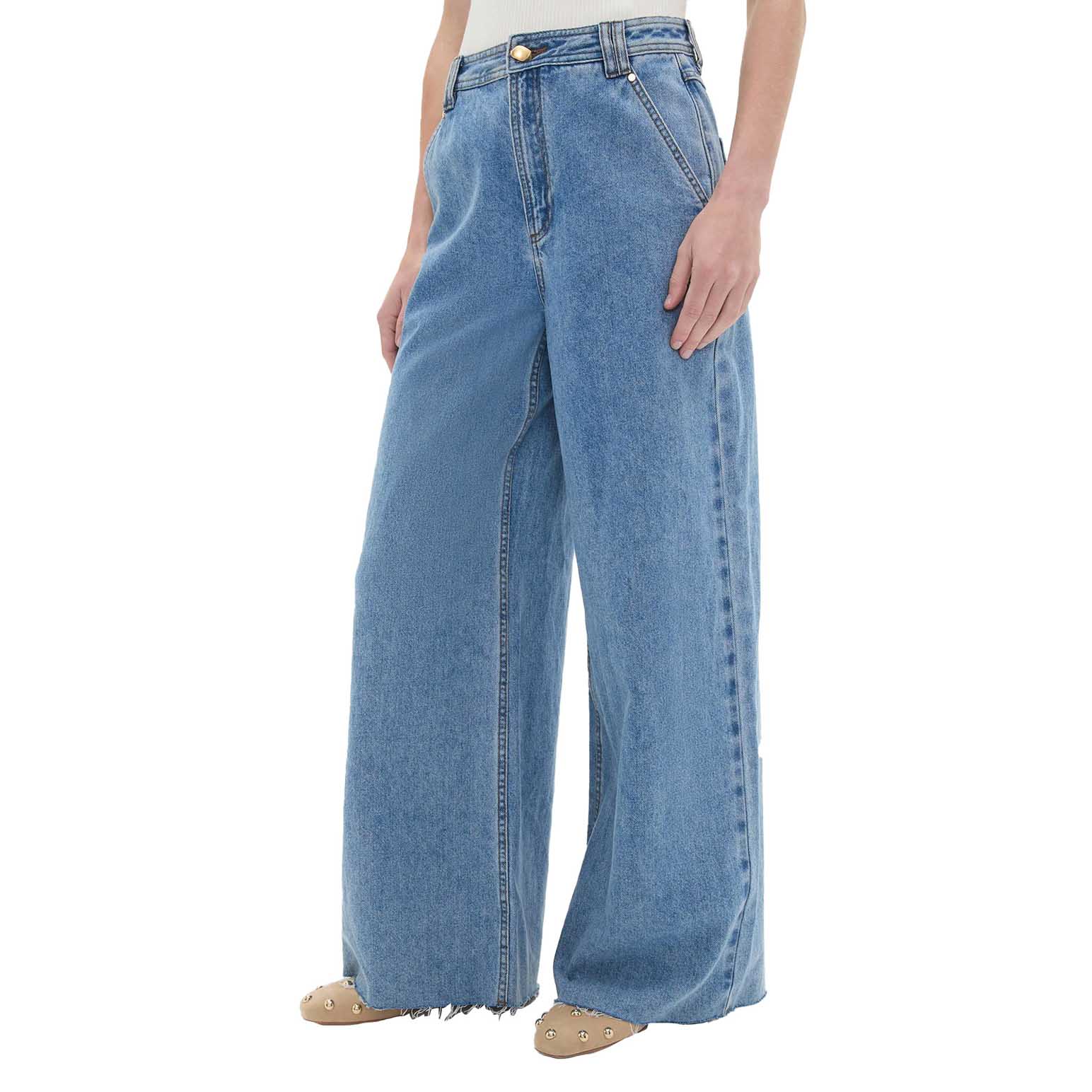 Aje Holland Wide Leg Jean
